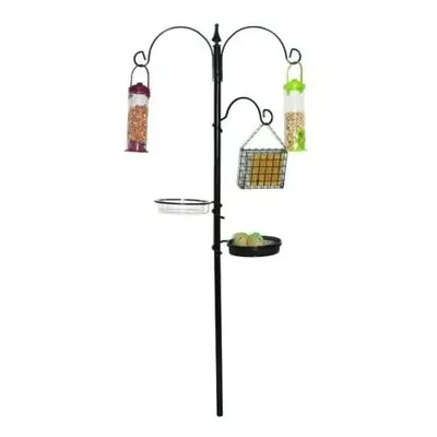 KINGFISHER BLACK METAL GARDEN WILD BIRD CARE TRADITIONAL FEEDING STATION BFS