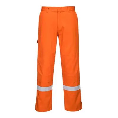 (S R, Orange) Portwest Mens Bizflame Plus Work Trousers