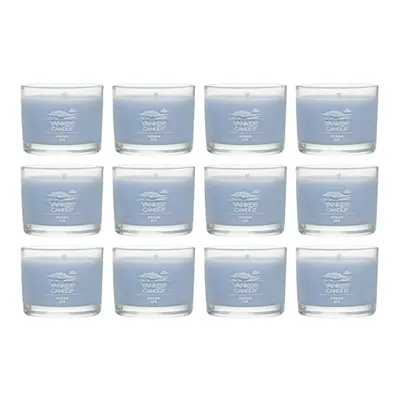 Yankee Candle Signature Votive Mini Candle Jar Ocean Air Scent Natural Soy Wax Blend Candle with