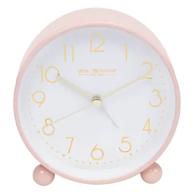 Blush Metal Alarm Clock with Gold Dial