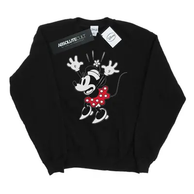 (S, Black) Disney Mens Minnie Mouse Surprise Sweatshirt