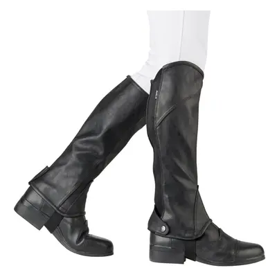 (Large, Black) Dublin Stretch Fit Half Chaps Adults