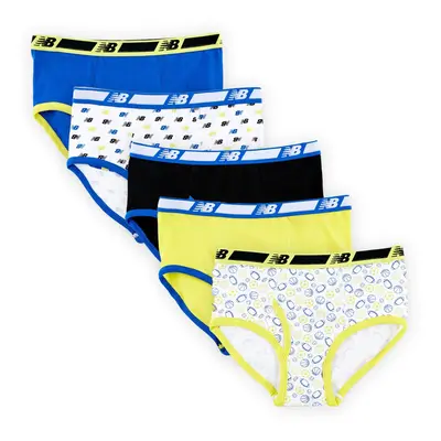 New Balance Boys' Soft Cotton Tag Free Brief Underwear (5-Pack) Hi-li