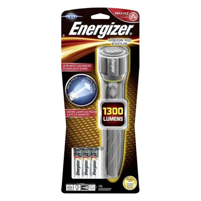 Energizer Vision HD Focus Lumens Metal Handheld Torch x AA Included