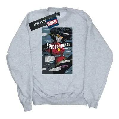 (XXL, Sports Grey) Marvel Womens/Ladies Spider-Woman Cover Sweatshirt