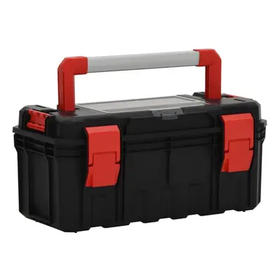 (55 x x 26.5 cm) vidaXL Tool Box Black and Red Tool Organiser Case Storage Box Multi Sizes