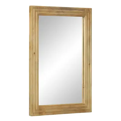 vidaXL Bathroom Mirror Brown 50x70x3 cm Solid Wood Mango mirror vanity mirror