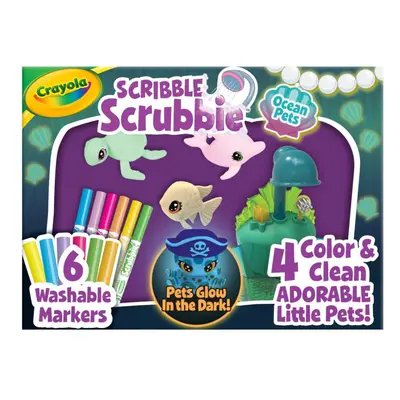 Crayola Scribble Scrubbie Glow Lagoon Pets Sea Animal Toys Gifts for for Boys Girls