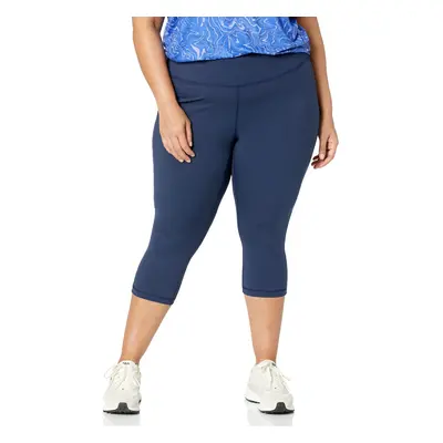 Women's Active Sculpt High Rise Capri Legging (Available in Plus Size), Navy, X-Small