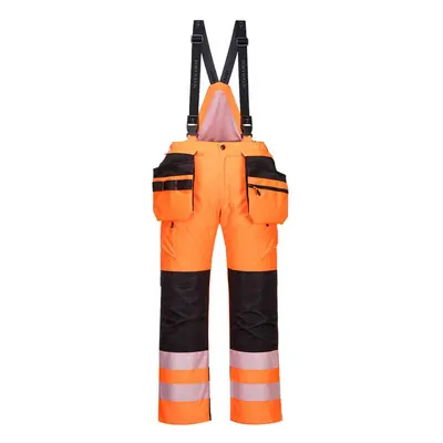 (XXL, Orange/Black) Portwest Mens PW3 Hi-Vis Work Trousers