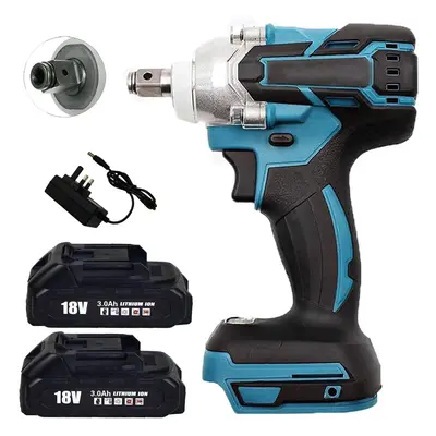 18V Cordless Impact Wrench+ 2Battery+Charger-Makita Battery Compatible