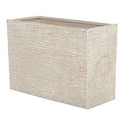 Rectangular Plant Pot x x cm Beige EDESSA