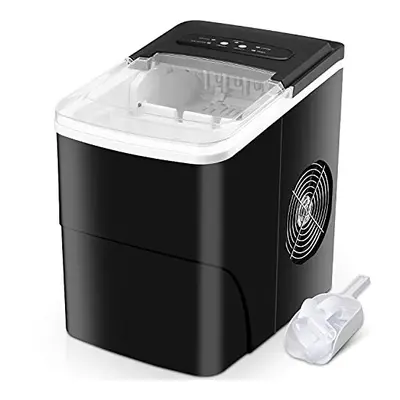 Ice Maker Machine Counter Top, Ice Machine Ready in Mins Ice Cubes 12kg in Hrs, Ice Machines for