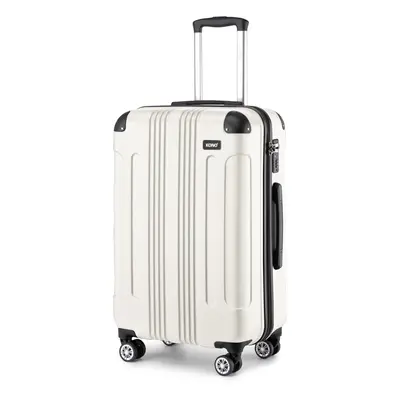 (28 inch) 19/24/28 Inch ABS Hard Shell Wheel Suitcase Luggage-Beige