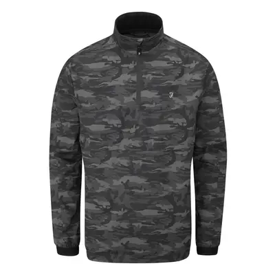 (M, Black) Farah Mens Parker Camouflage Showerproof Jacket