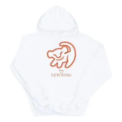 (L, White) Disney Mens The Lion King Cave Drawing Hoodie