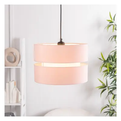 Pair of Sophia Small Blush Easy Fit Shades with LED Warm White Bulbs