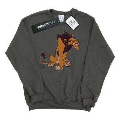 (S, Charcoal) Disney Mens Classic Scar Sweatshirt