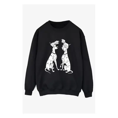 (L, Black) Disney Womens/Ladies Dalmatians Family Sweatshirt