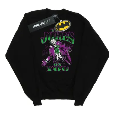 (M, Black) DC Comics Mens Joker The Joke's On You Sweatshirt