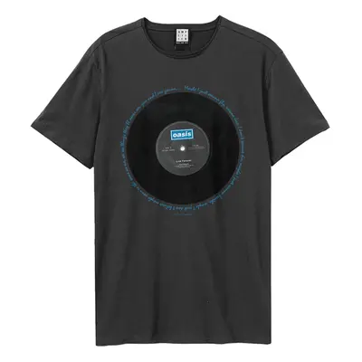 (XXL, Charcoal) Oasis Unisex Adult Live Forever Oasis T-Shirt