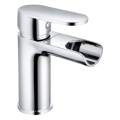 Waterfall Basin Sink Mixer Tap Chrome Bathroom Lever Faucet