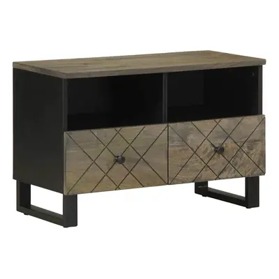 vidaXL TV Cabinet Black 70x33x46 cm Solid Wood Mango TV stand TV sideboard