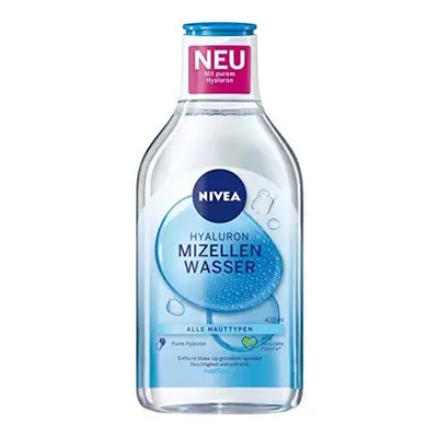 NIVEA Hydra Skin Effect Micellar Water (400 ml), Nourishing Hyaluronic Micellar Water for Thorou