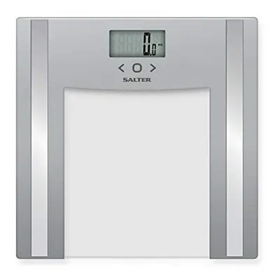 Salter Glass Analyser Digital Bathroom Scale SV3R - Easy to Read Digital Display, Silver