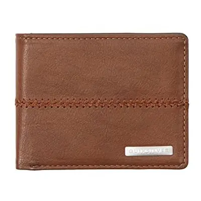 Quiksilver Stitchy AQYAA03243 Men's Tri-Fold Wallet, Chocolate Brown, S, Casual