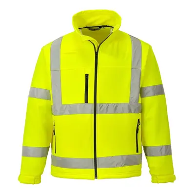 (3XL, Yellow) Portwest Mens Classic High-Vis Soft Shell Jacket