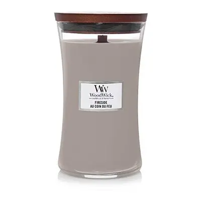 Woodwick Large Hourglass Scented Candle | Fireside | with Crackling Wick | Burn Time: Up to Hour