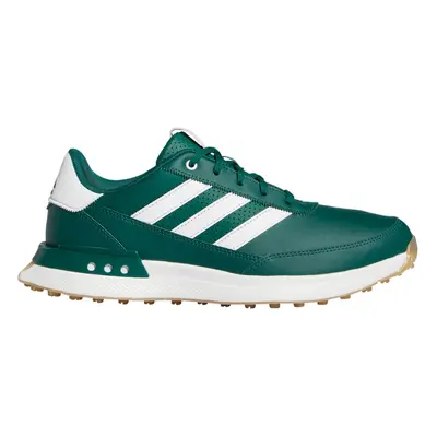 (UK 8.5, Collegiate Green/FTW White) adidas Golf Mens S2G Spikeless Leather Textile Waterproof G