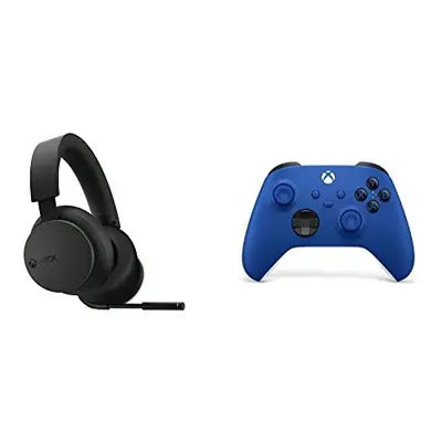 Wireless Controller Shock Blue Xbox Wireless Headset