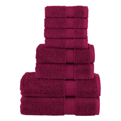 (bordeaux) vidaXL Premium Towel Set Piece Absorbent Shower Towel Bath Towels gsm