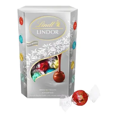 (Pack Of 4) Lindt Lindor Milk And White Chocolate 337G