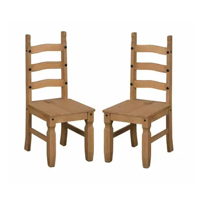 Corona Dining Chairs x Mexican solid wood Pine Mercers Furniture