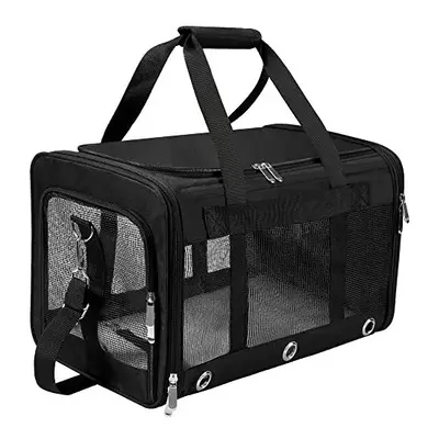 Soft Sided Foldable Cat/Dog/Pet/Puppy Carrier Bag, Portable Pets Travel Carriers For Cats/Dogs W