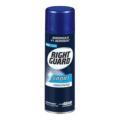 Right guard Sport Aerosol AntiperspirantDeodorant-Unscented-6 oz, pk