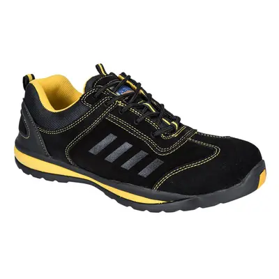 (5 UK, Black) Portwest Mens Steelite Lusum Suede Safety Trainers