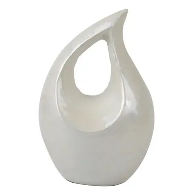 16cm White Teardrop Adult Urn Cremation Urn for Human Ashes Memorial