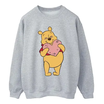 (XXL, Sports Grey) Disney Womens/Ladies Winnie The Pooh Heart Eyes Sweatshirt