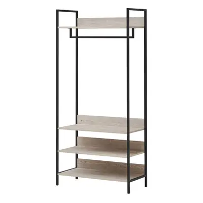 Zahra Bedroom Double Open Wardrobe Shelves Furniture Storage Cupboard