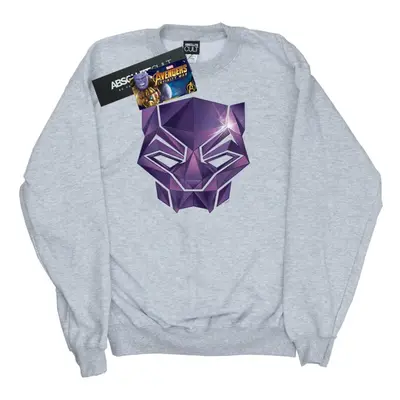 (S, Sports Grey) Marvel Mens Avengers Infinity War Black Panther Geometric Sweatshirt