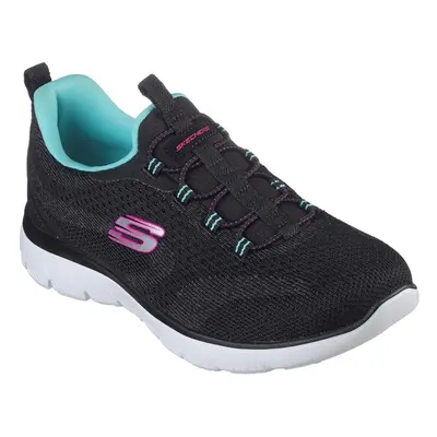 (8 UK, Black/Blue) Skechers Womens/Ladies Summits New Nature Trainers