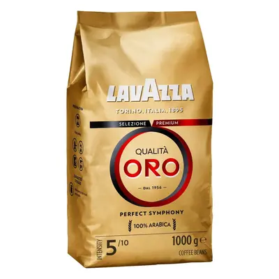 Lavazza, QualitÃ Oro, Coffee Beans, a Filter Coffee Machine, with Fruity and Flowery Aromatic No