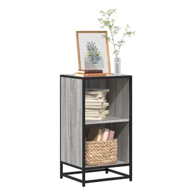 vidaXL Book Cabinet Grey Sonoma 40x35x76 cm Engineered Wood bookcase