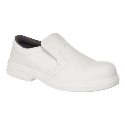 (10.5 UK, White) Portwest Mens Steelite Slip-on Safety Shoes