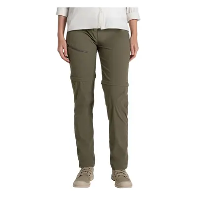 (8 UK R, Wild Olive) Craghoppers Womens/Ladies Pro III Nosilife Convertible Trousers