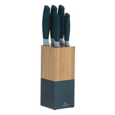 Viners Horizon Piece Knife Block Set Indigo